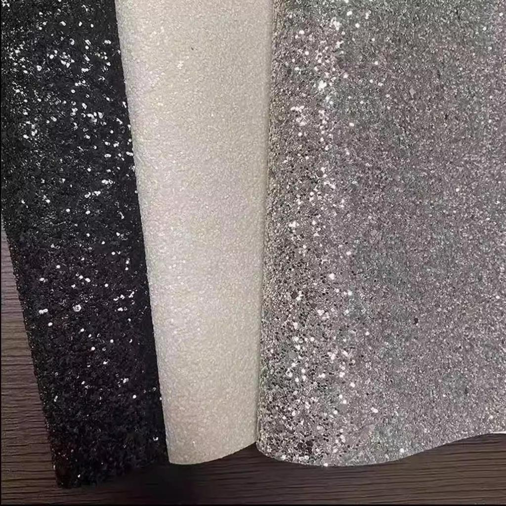 Miếng Dán Đậu Sắt Vải Lấp Lánh Đen Lấp Lánh Bạc Lấp Lánh Vải Handmade DIY Lấp Lánh Lấp Lánh Vải Sequ