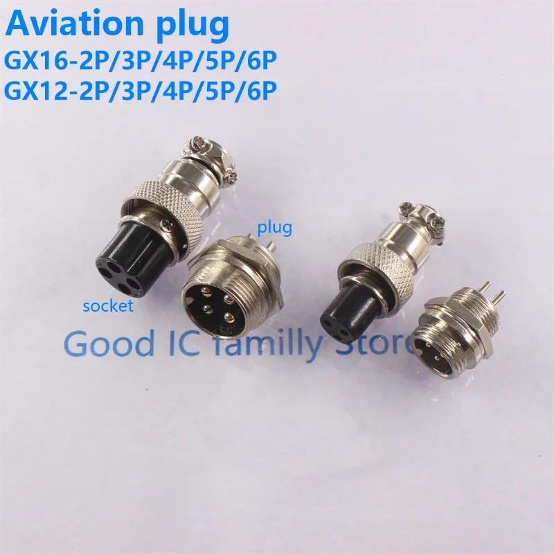 Phích cắm hàng không GX12 GX16-2P 3P 4P 5P 6P Ổ cắm cắm Đầu nối điện trong kho chip FEGY