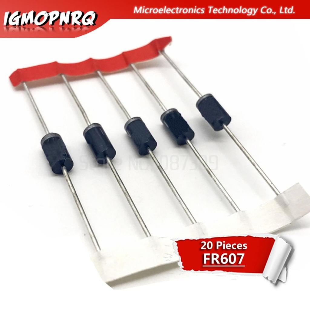 20 Chiếc FR607 6A 1000V Điốt Phục Hồi Nhanh