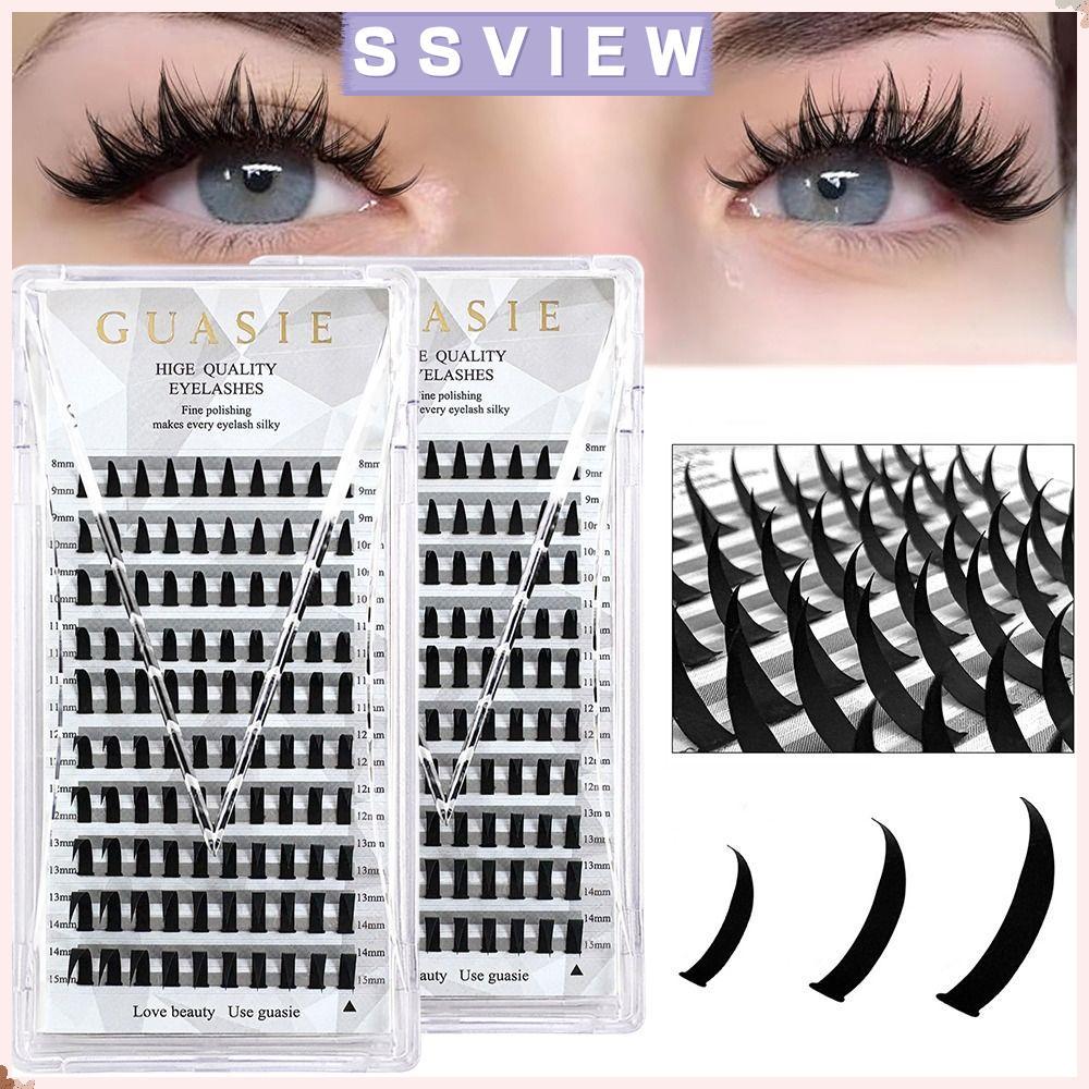 Cụm mi STILLSAVIEW, Baddie Anime C Curl Manga Cụm lông mi, 10 hàng Volume Spiky 8-15mm Cụm mắt thủ c