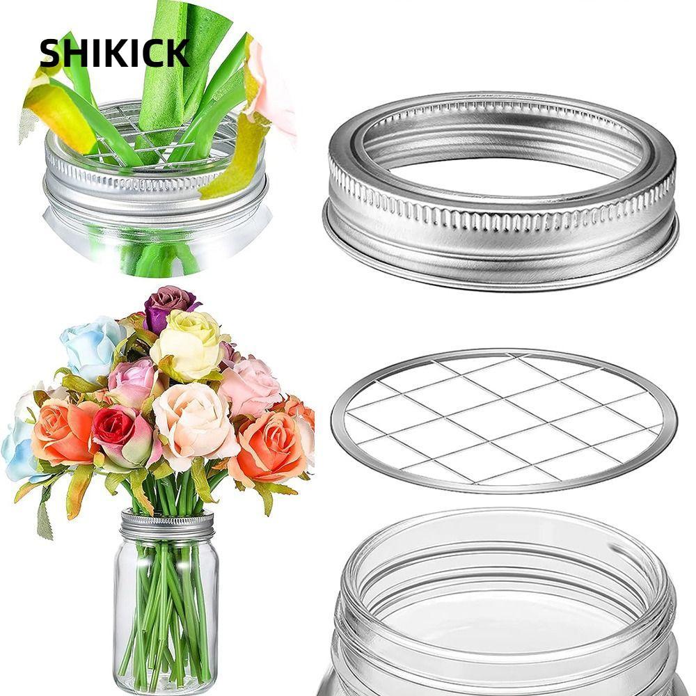 SHIKICK 1 Nắp lọ hoa Mason, Chèn nắp tổ chức lưới Mason Nắp tổ chức hoa, Tiết kiệm không gian tại nh