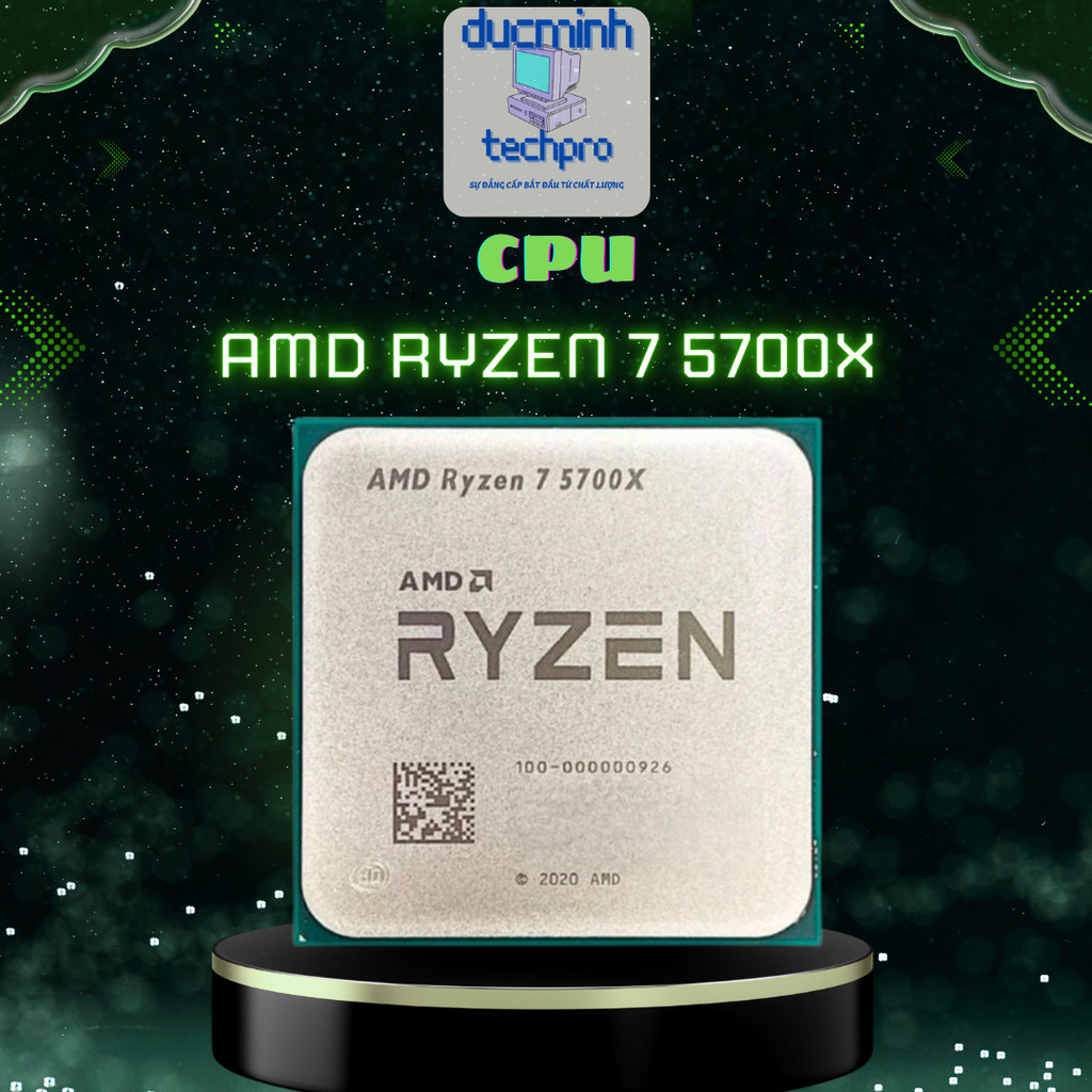 CPU AMD Ryzen 5 5500 / 5600X / Ryzen 7 5700X | 6–8 Nhân 12 Luồng | Gaming & Đồ Họa Mạnh Mẽ | Socket 