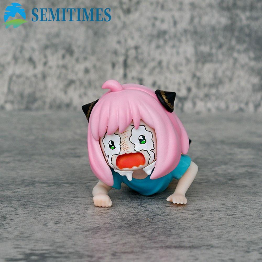 LUNAEDGE Spy Family Anya Nhân vật hành động, PVC Spy Family Anime Spy X Family Hình gia đình, Kawaii