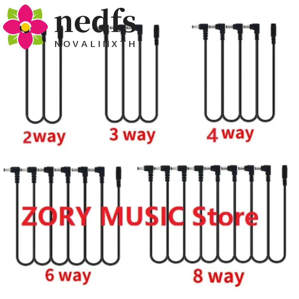 Dây Xích NEDFS Daisy, Dây Điện Bàn Đạp Đàn Guitar 9V DC 1 Đến 8, Phụ Kiện Hiệu Ứng Đàn Guitar Đồng P