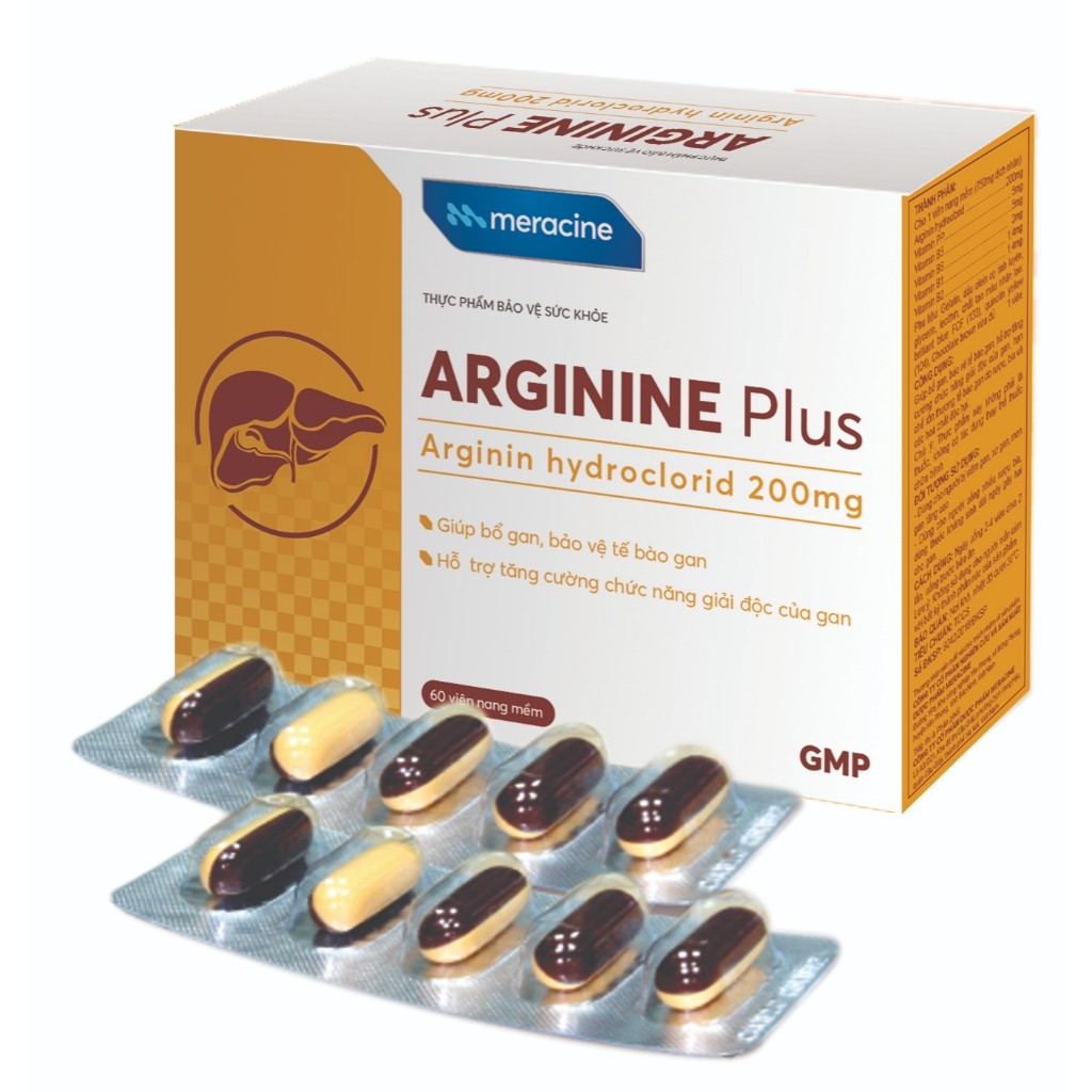 Viên uống Arginine Plus Gia Nguyễn hỗ trợ tăng cường chức năng gan (12 vỉ x 6 viên)