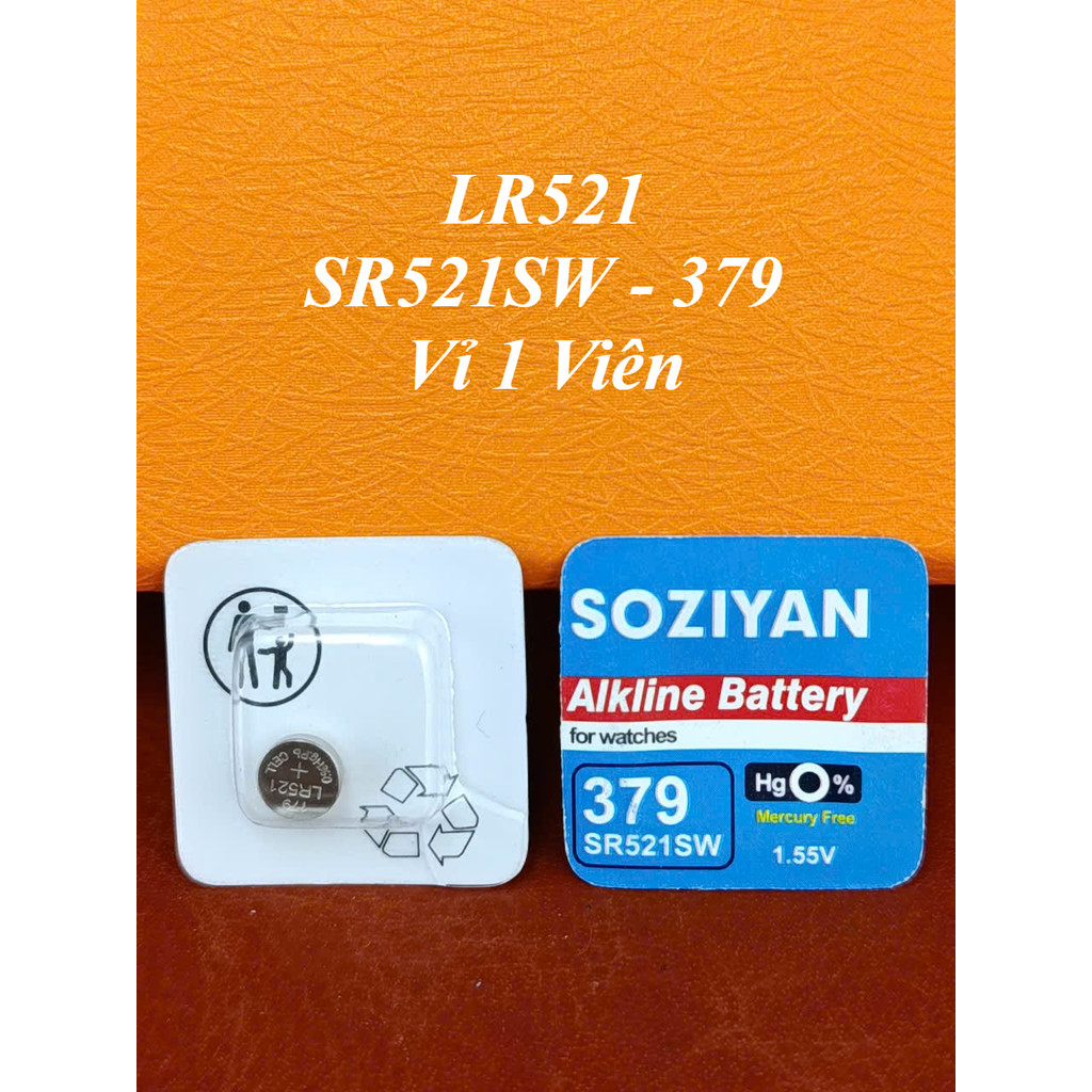 Pin LR521/ SR521SW / 379  Viên Rời Cho Đồng Hồ Đeo Tay