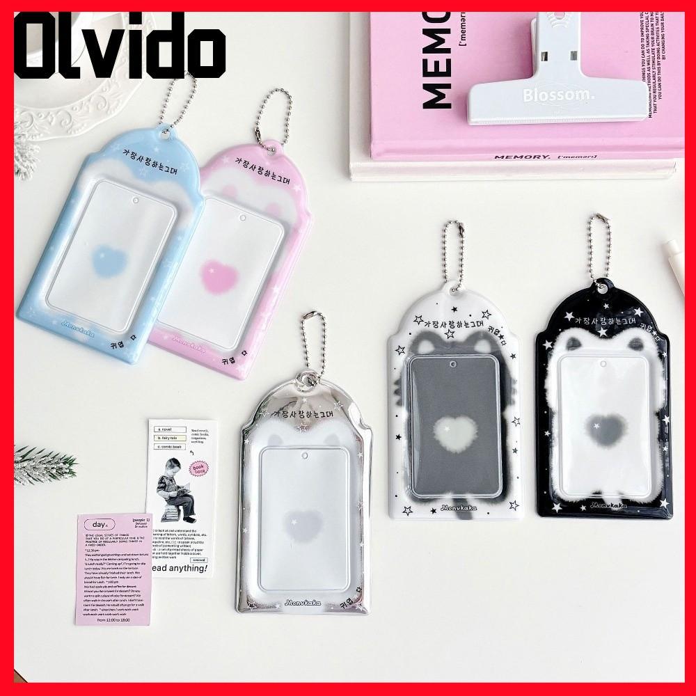 Hộp đựng thẻ ngoại vi OLVIDO Idol, Hộp đựng thẻ ảnh trang trí chuỗi phong cách Ins, Hộp đựng ảnh 3 i