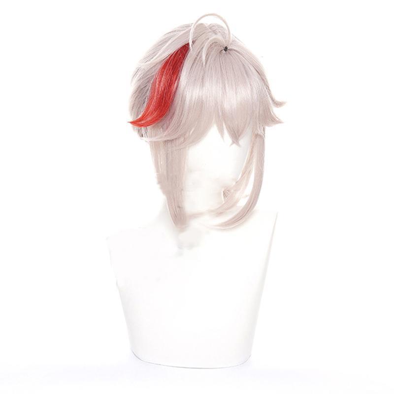 MACTEAM Trò Chơi Phong Cách Màu Be Genshin Tác Động Cosplay Kazuha Tóc Giả Cosplay Chuyển Đổi Tóc TH