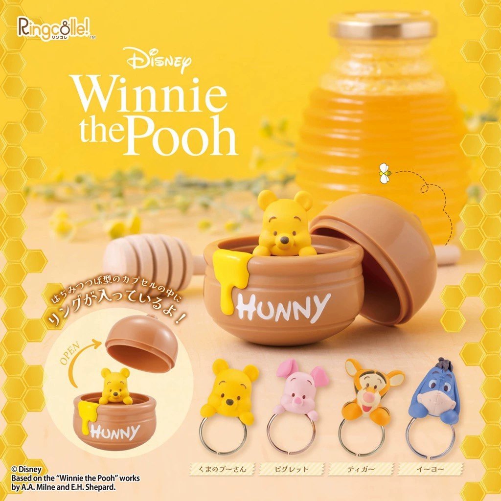 Nhẫn BANDAI BANDAI Gashapon Tokyo Disney Eeyore Piglet Tigger chính hãng