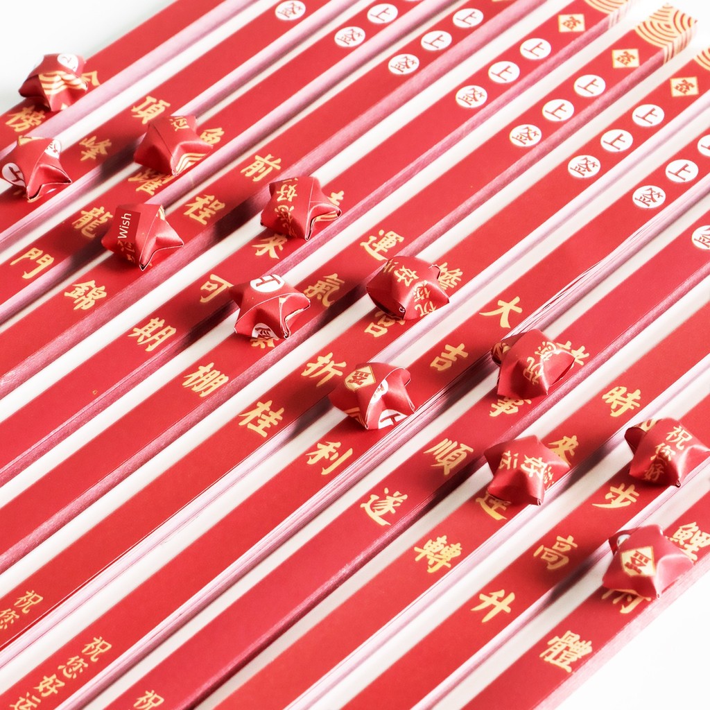 giấy xếp sao giấy gấp sao Ngôi sao may mắn dải sao Origami Trung Quốc Ngôi sao đỏ Giấy đặc biệt cho 