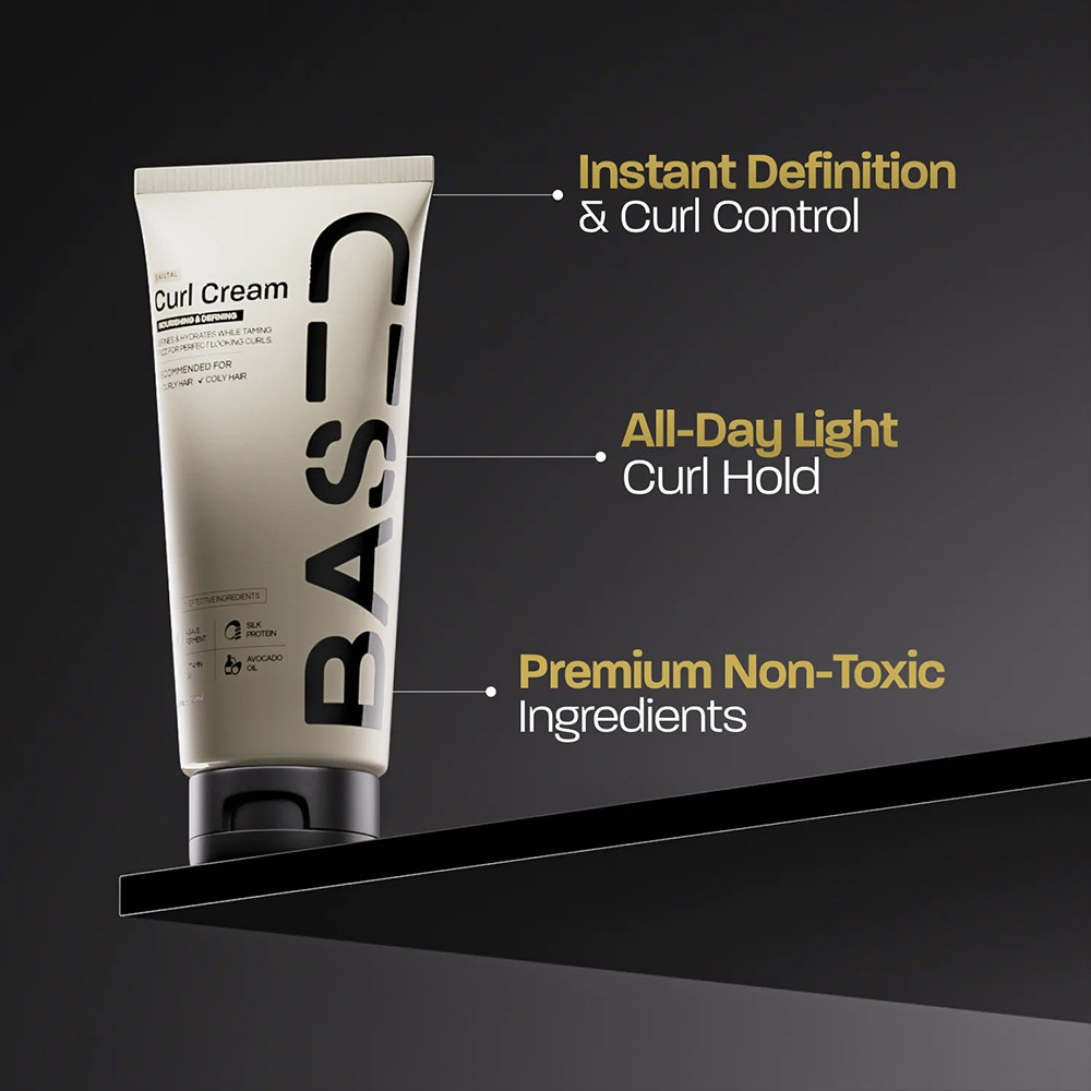 Based Bodyworks Curl Cream Anti-Frizz Curl Styling Cream Deep Moisturize Enhance Bounce Curly Wavy H