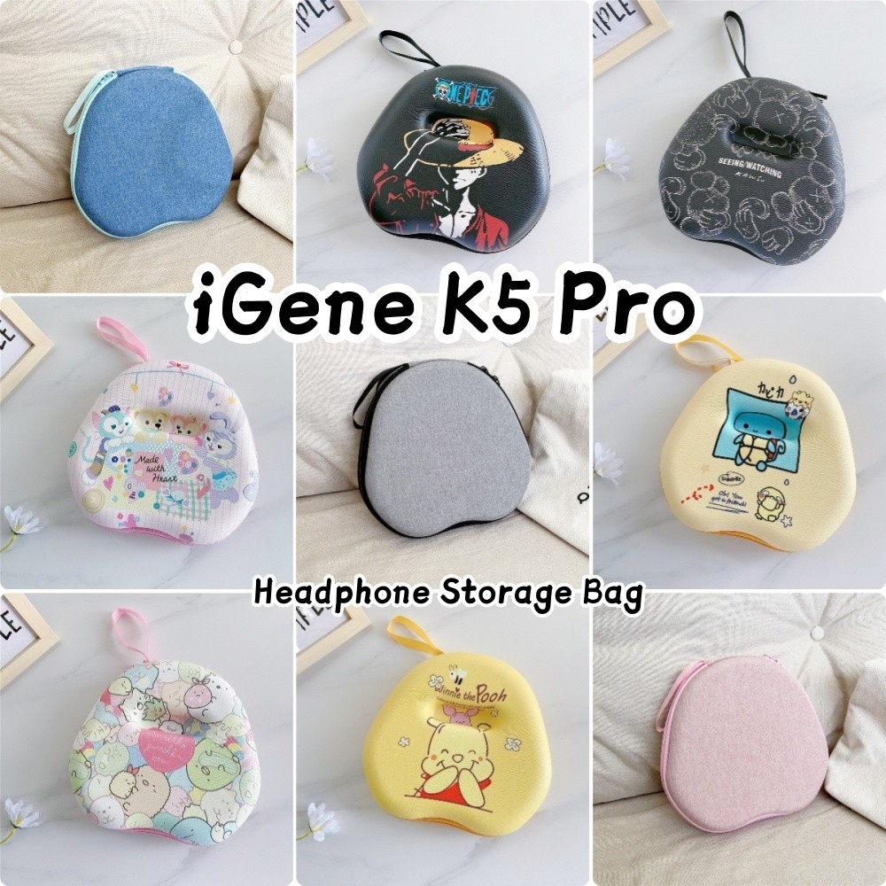 [Giao hàng nhanh] Dành cho hộp đựng tai nghe iGene K5 Pro Phim hoạt hình đổi mới Dòng tai nghe Túi l