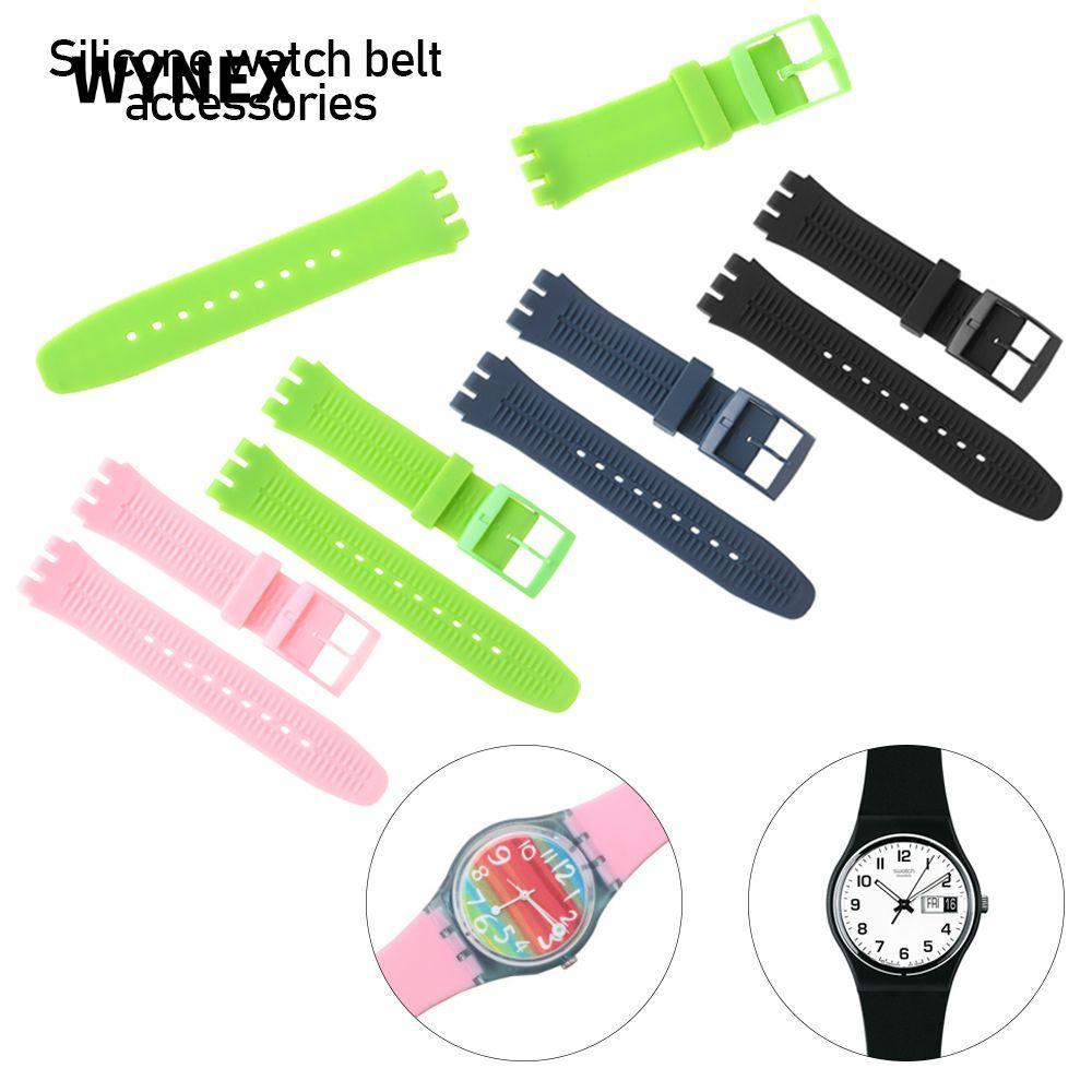 Dây đeo đồng hồ WYNEX 17mm / 19mm / 20mm Nam Nữ Phụ kiện đồng hồ Cao su cho