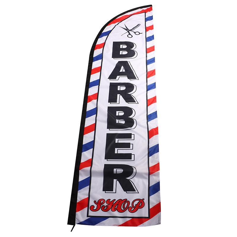 GOAY Barber Shop Feather Flag Single-Side Barber Shop Feather Flag Banner Tay Cờ Trang Trí Cờ Size L