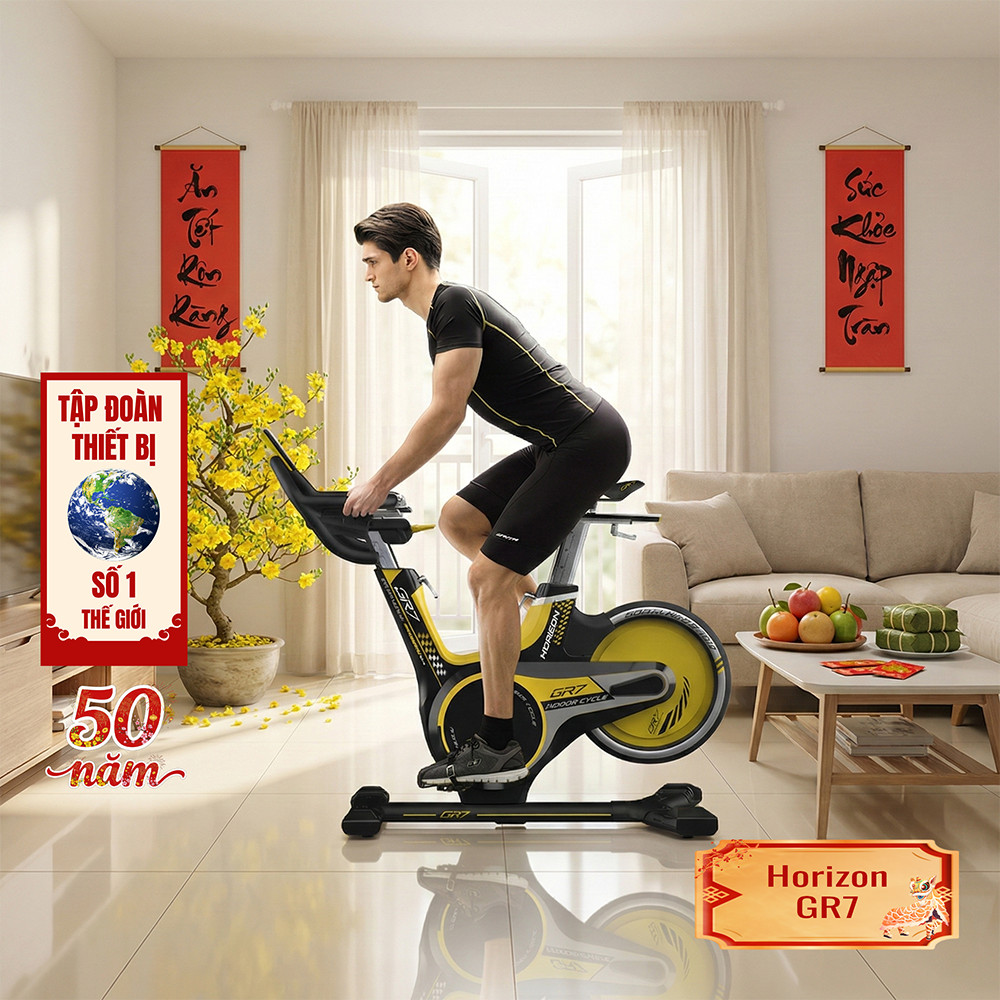 Johnson Fitness Horizon GR7 Xe đạp trong nhà thể thao Thiết kế công thái học