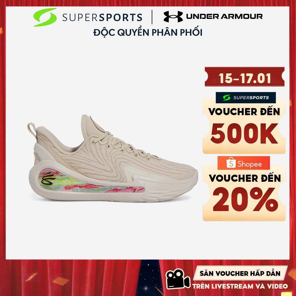 Giày Bóng Rổ Unisex Under Armour Curry 12 Strn - Be - 3028498-280 ADS18 LS200