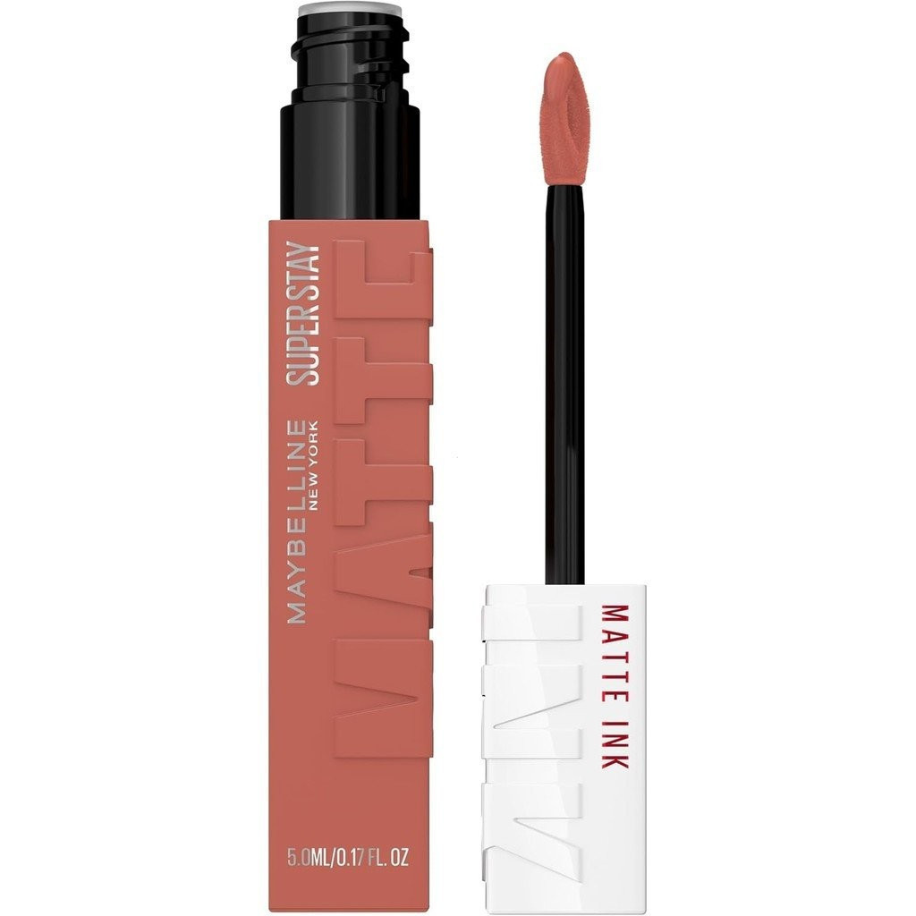 Maybelline Superstay Matte Ink Chất lỏng lâu trôi, Son môi khỏa thân, Mặc tối đa 12 giờ, Không sấy k