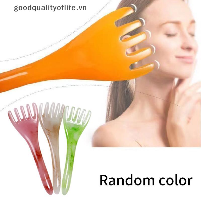 [TỐT] Máy mát xa đầu Da đầu Gua Sha để massage toàn thân Ne Leg Đầu năm móng vuốt Cạo Sti Massage cạ