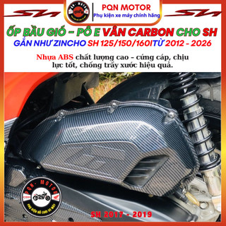 Bầu Gió (Pô E) SH 2012–2026 – Sơn Airbrush, Vân Carbon Đẹp Bền, Lắp Chuẩn Cho SH 125i 150i 160i