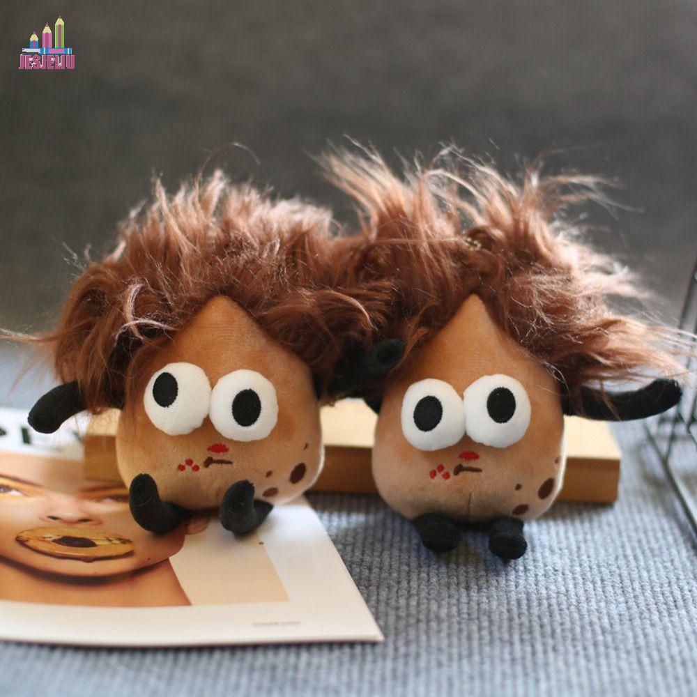 JESJELIU Big Mouth Girl Móc khóa sang trọng, Tóc chiên Khoai tây King Big Mouth Girl, Móc khóa Búp b