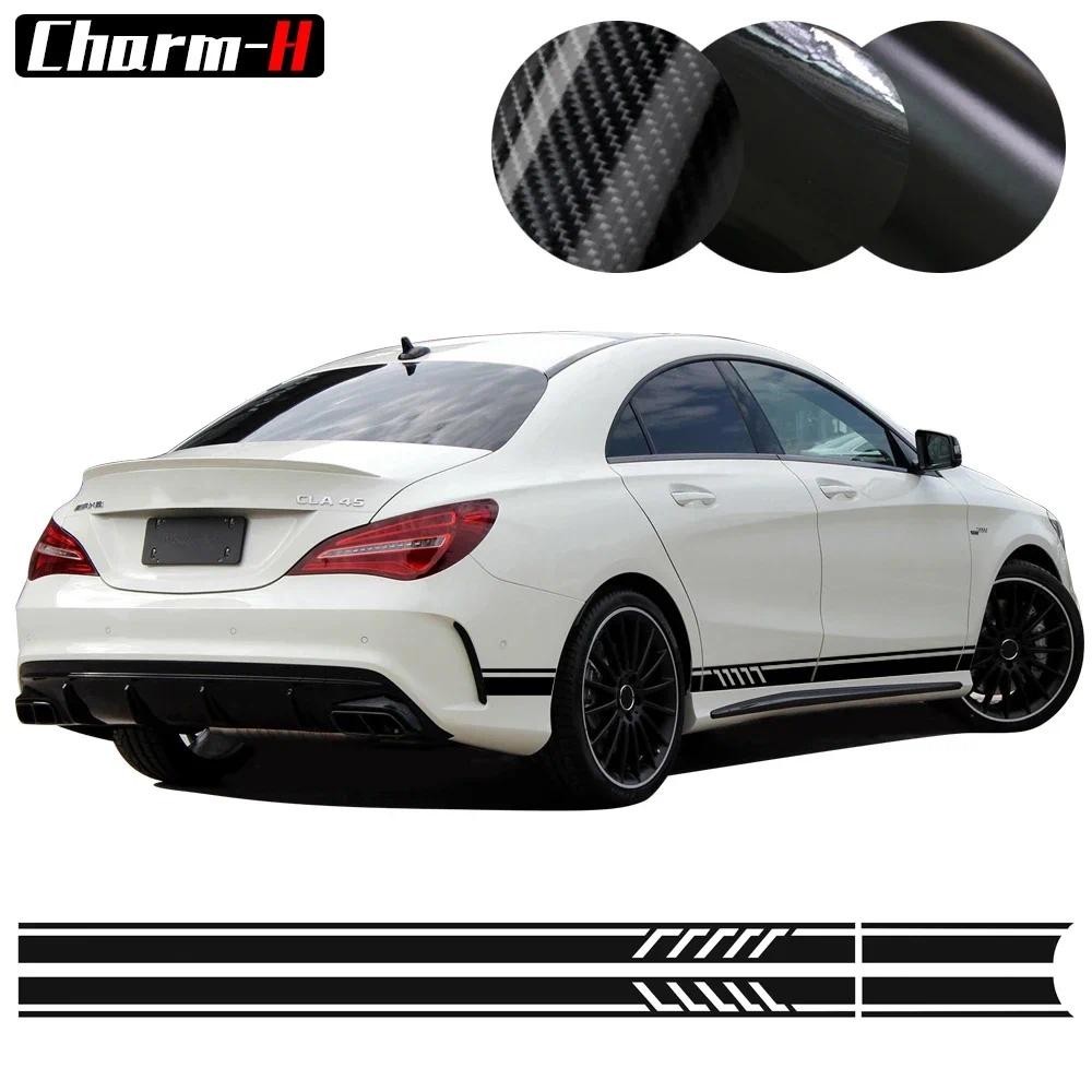 Phiên Bản 1 Phong Cách Bên Sọc Decal Dán Cho Xe Mercedes Benz CLA 45 W117 C117 X117 AMG Đồ Họa Decal