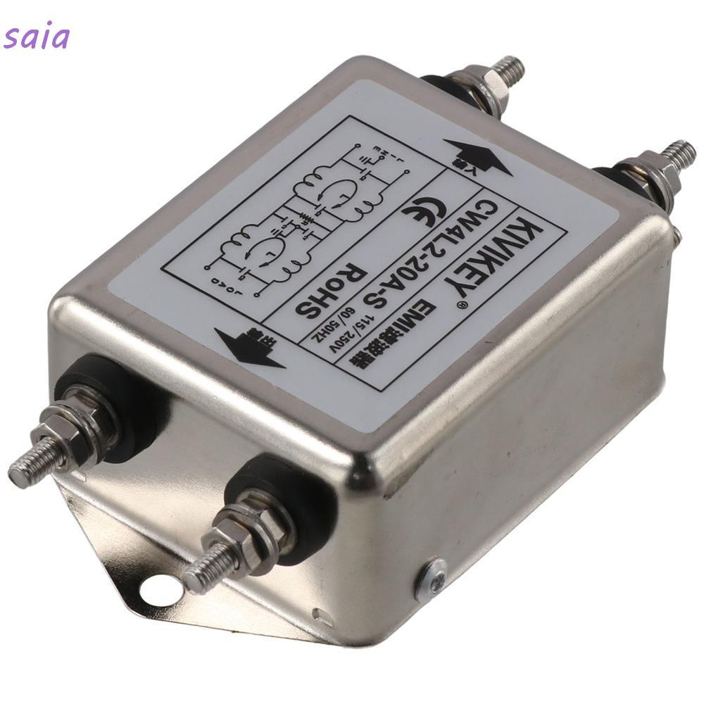 Máy nén tiếng ồn SAIA, Bộ lọc EMI công suất một pha JREle AC 115 / 250V, Bộ lọc nhiễu điện từ CW4L2-