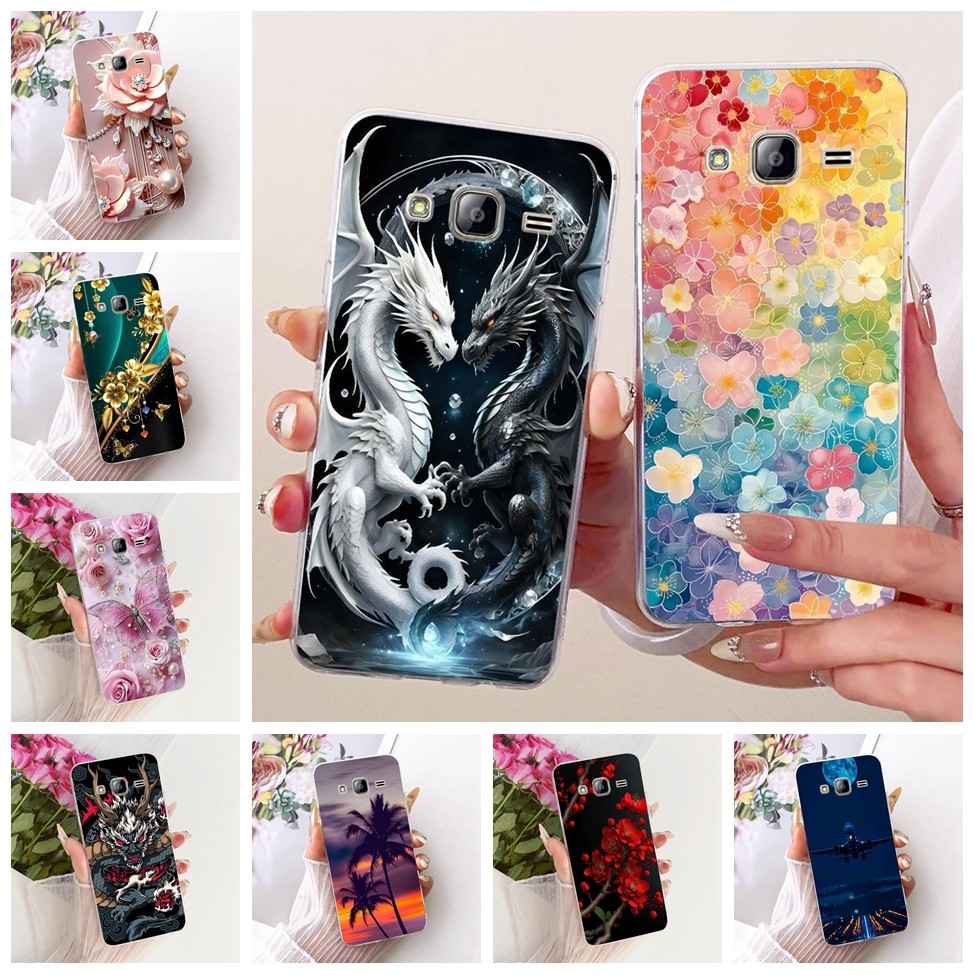 Ốp Lưng Trong Suốt Cho Samsung G530 Mèo Dễ Thương Thời Trang Bướm Ngộ nghĩnh 2D Sơn Vỏ Cho Samsung G