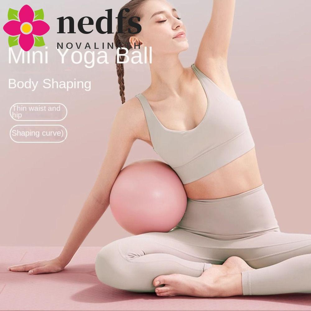 NEDFS Yoga Ball, Mini Tập Thể Dục PVC Pilates Ball, Bóng Cân Bằng 25cm Chống Nổ Trượt Yoga Thể Dục B