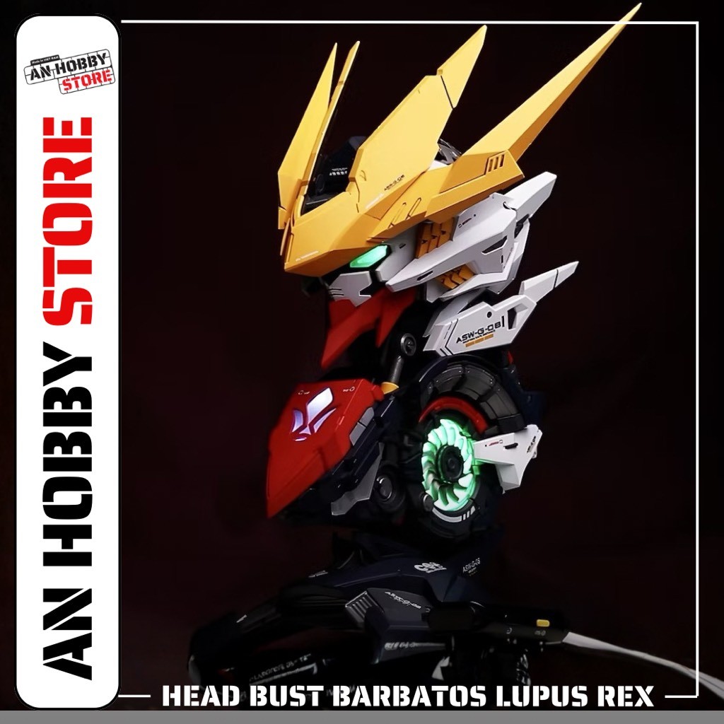 [HÀNG SẴN] MÔ HÌNH LẮP RÁP HEAD BUST BARBATOS LUPUS REX - BẢN KÈM LED, EFFECT MẮT LAB ZERO