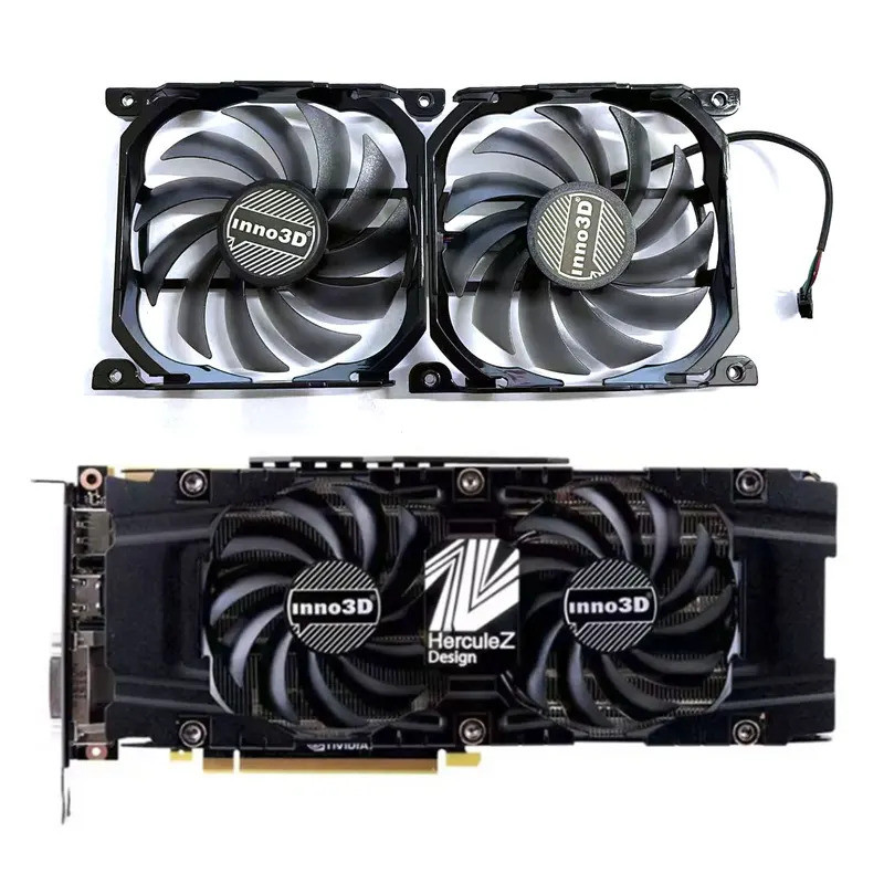 Quạt làm mát mới CF-12915S cho Inno3d GeForce GTX 1070 1070TI 1080 1080 1080TI P104-100 Twin X2 thay