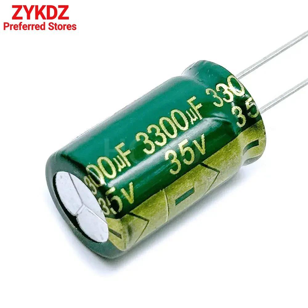 5 Chiếc Higt Chất Lượng 35V3300UF 16 * 25mm 3300UF 35V 16 * 25 Tụ Điện Phân