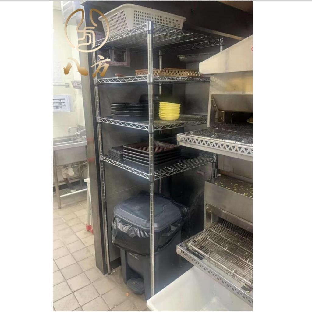 Spot Goods#Commercial Pizza Hut Kitchen Trash Can Overhead Rack/Tableware Storage Rack/Free shipping