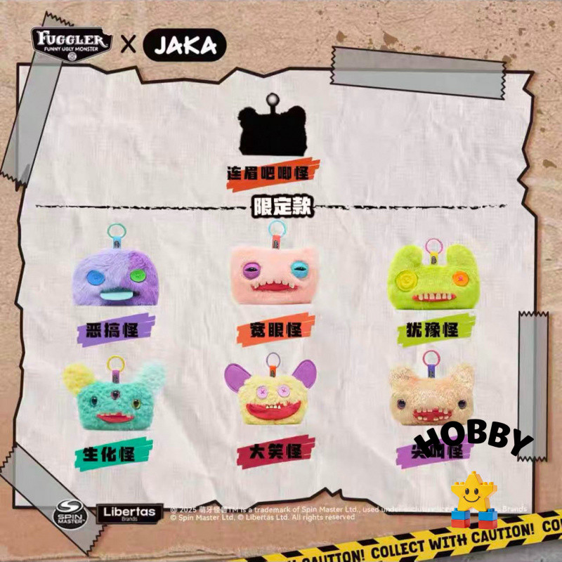 Bán Thật Chính Hãng fuggler Răng Dễ Thương Quái Vật Tiền Xu Thanh Chirp mini Túi Bảo Quản Phụ Kiện T