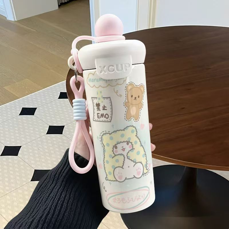 Ly giữ nhiệt hoạt hình Melody Kuromi 316 cho nam nữ sinh ly đẹp mắt