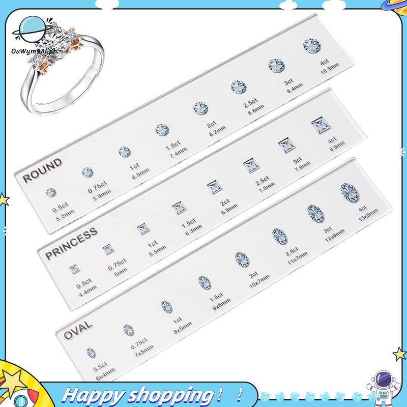 [ouwym9al] Bộ kích thước vòng Dụng cụ đo lường Carat Cân đá quý