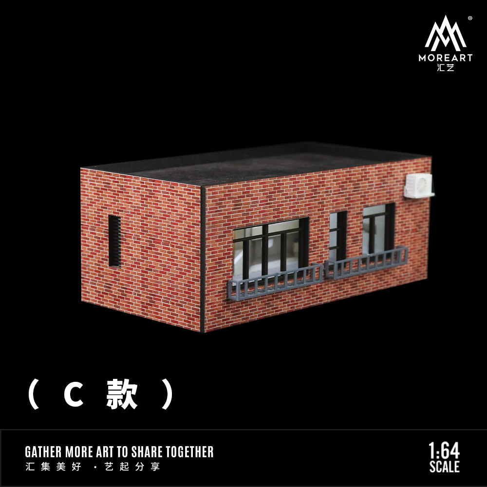 [ORDER] Mô hình diorama MOREART 1:64 C Style Building Block Wood Scene MO941112