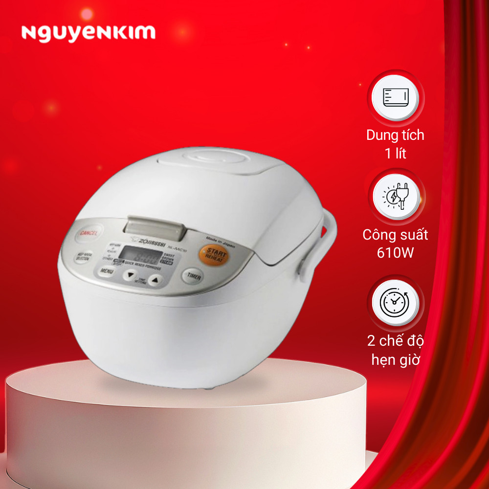 Nồi cơm điện tử Zojirushi 1 lít NL-AAQ10-CA
