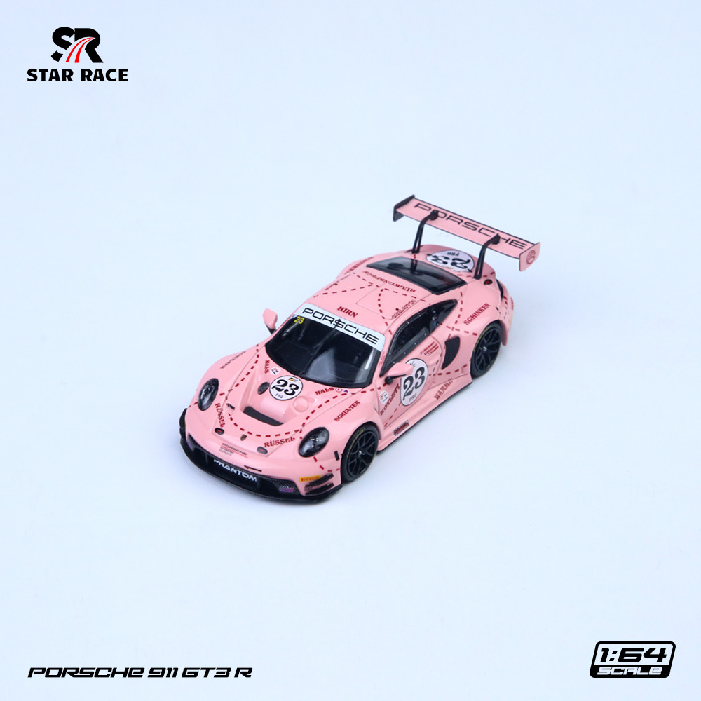 [PRE-ORDER] Mô hình xe STAR RACE 1:64 Porsche 911 GT3 R-Pink Pig SR64043