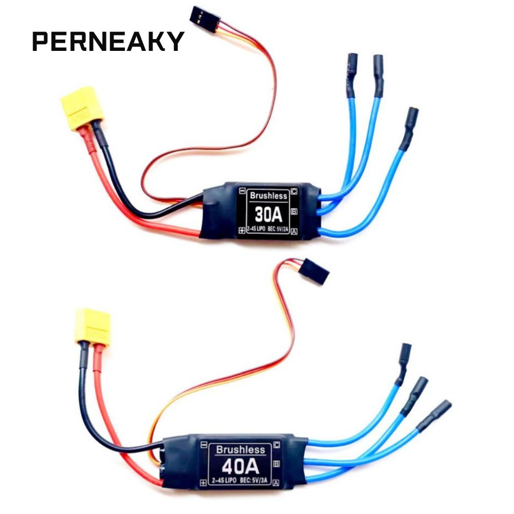 Esc không chổi than PENEAKY, Bộ điều khiển tốc độ điện tử đầu chuối 30A 40A 3.5MM, 2-4S 5V 3A UBEC T