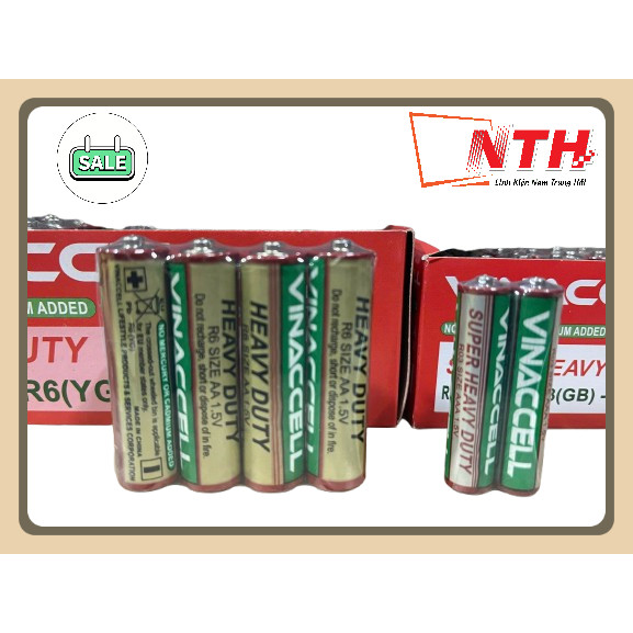 Hộp 40 viên pin tiểu AA / AAA Vinaccell 1.5V Super Heavy Duty R6