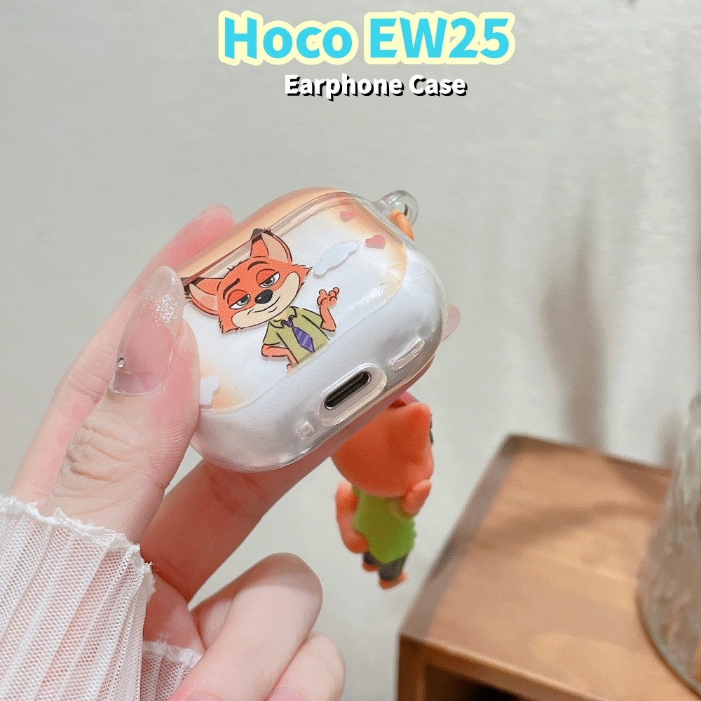 Dành Cho Hoco EW25 Ốp Lưng Tai Nghe DIY Vintage Hoạt Hình Vỏ Silicon Mềm
