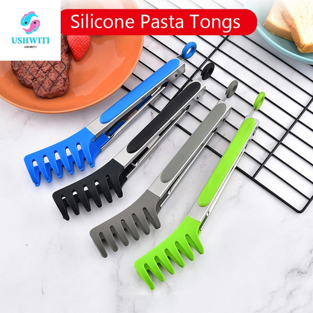 MLINX Noodle Tong Thép không gỉ Kẹp chống dính Pasta Thịt nướng Snack Dụng cụ nhà bếp