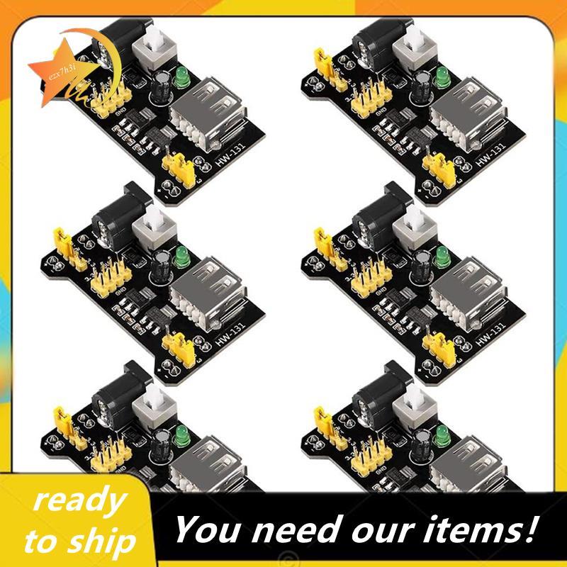 6 Chiếc 3.3V 5V MB102 Breadboard Power Supply Module DC 6.5-12V USB Cho Bảng Bánh Mì Không Hàn