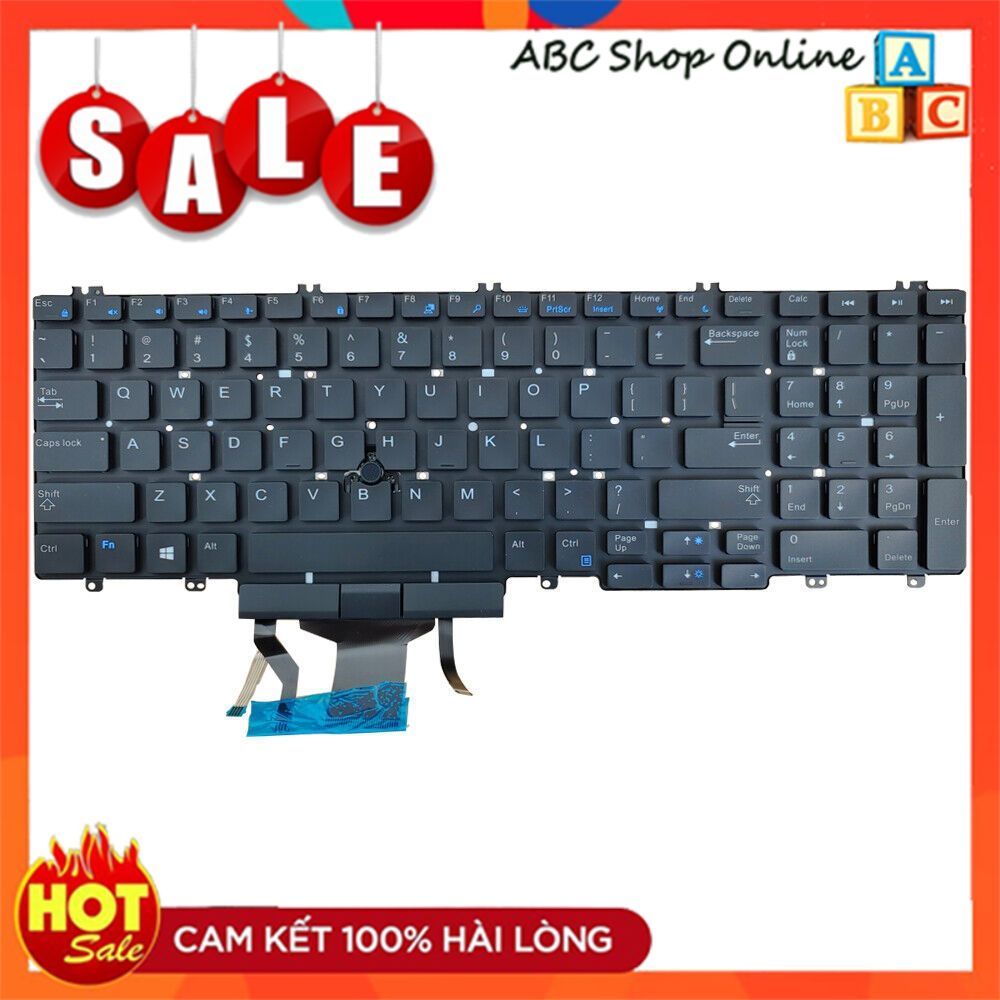 Bàn Phím Laptop Dell Precision 7740 7530 7730 7540 7740 E7530 M7530