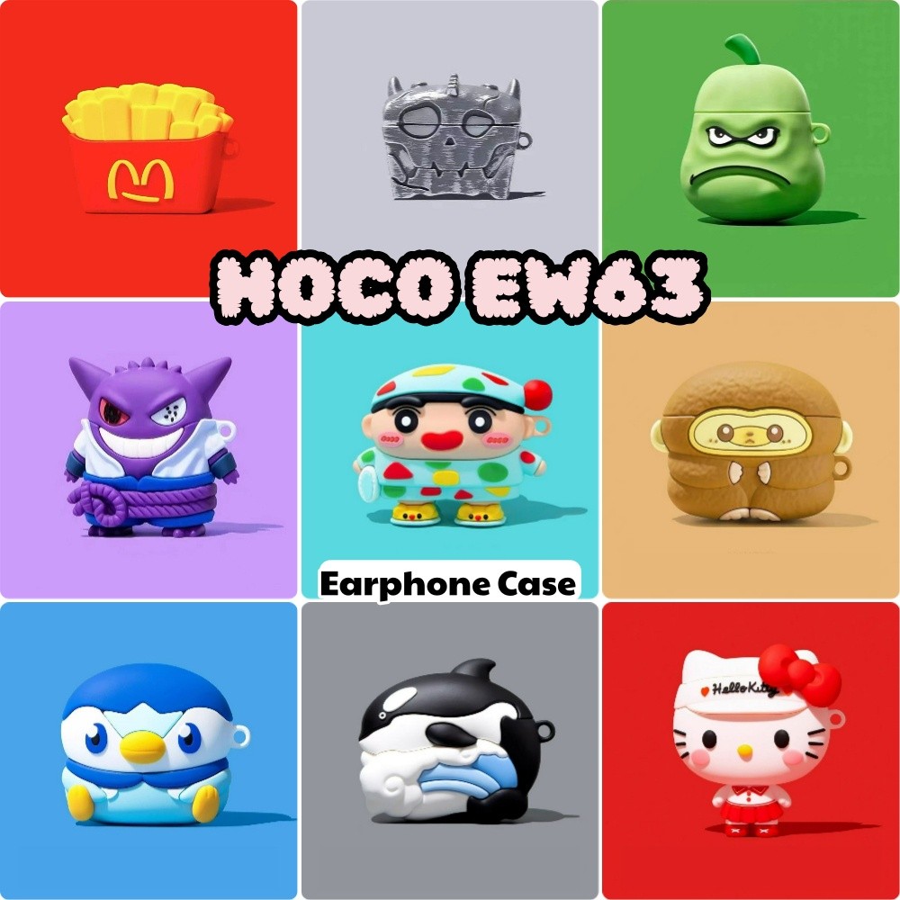 [Ốp Lưng Nhà] Dành Cho Vỏ HOCO EW63 Vỏ Silicon Mềm Hoạt Hình Dễ Thương Vỏ Tai Nghe Charizard