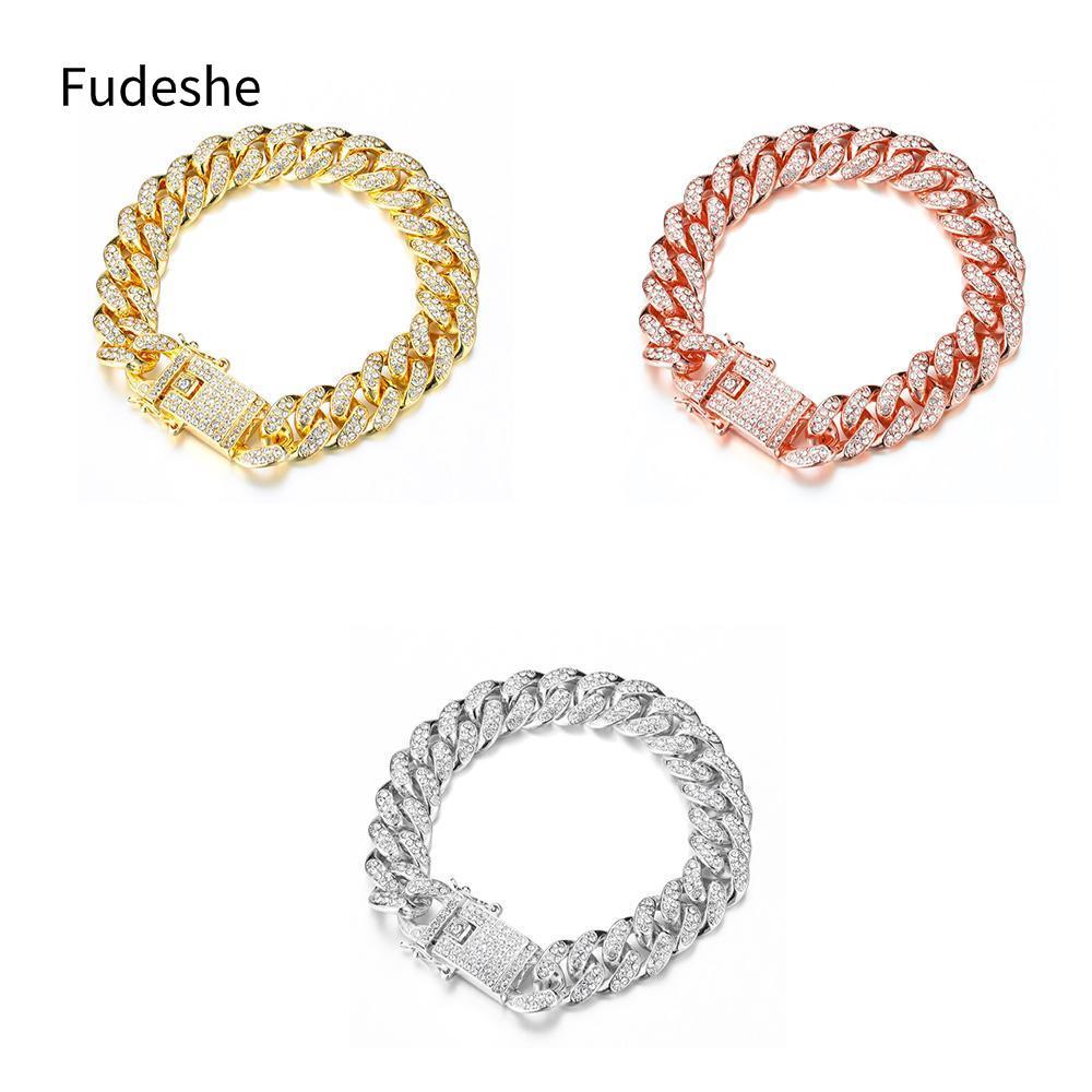 Fudeshe Tay FUDESHE Đính Kim Cương Lấp Lánh Sang Trọng Thời Trang Cho Nam