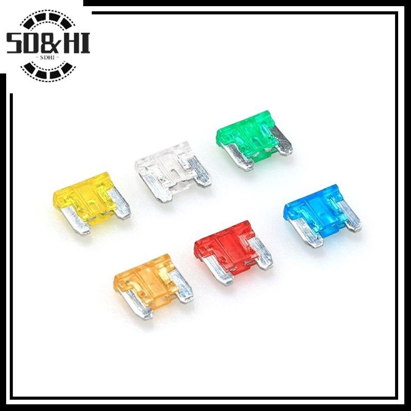 [SD & HI] 24 Cầu chì xe máy Tru ô tô ô tô ô tô 5A 10A 15A 20A Kích thước hỗn hợp Bộ cấu hình thấp Mi