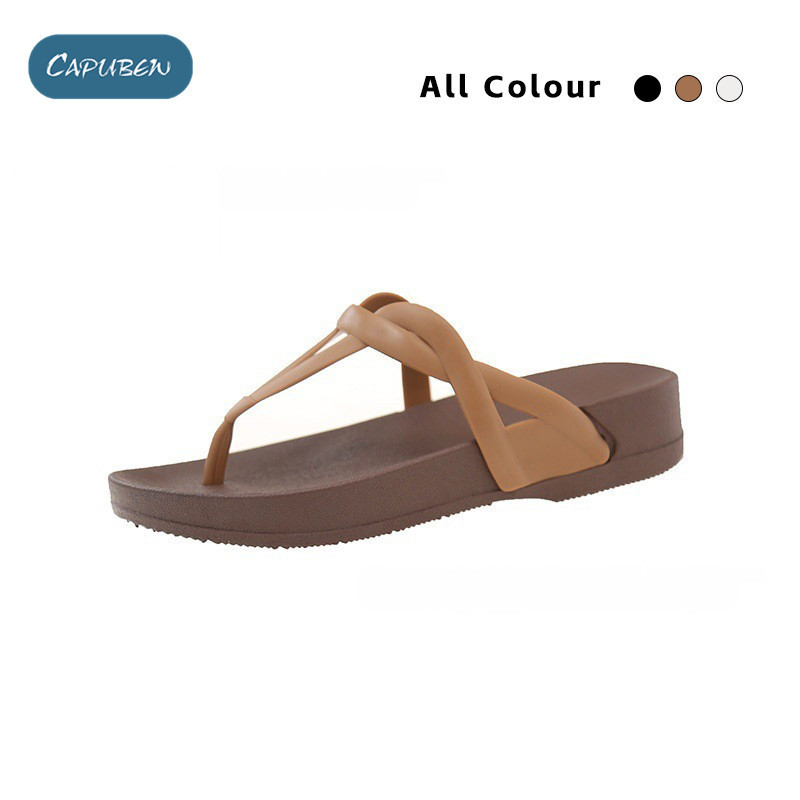 CAPUBEW  New style flip flops with anti slip soft soles for summer use on the beach Woman shoes#06