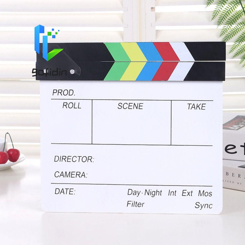 GOFIDIN Regisseur Scene Clapperboard, Acrylic Prop Chụp Ảnh Ban Regisseur, Ghi Hình Đồ Trang Trí Chụ