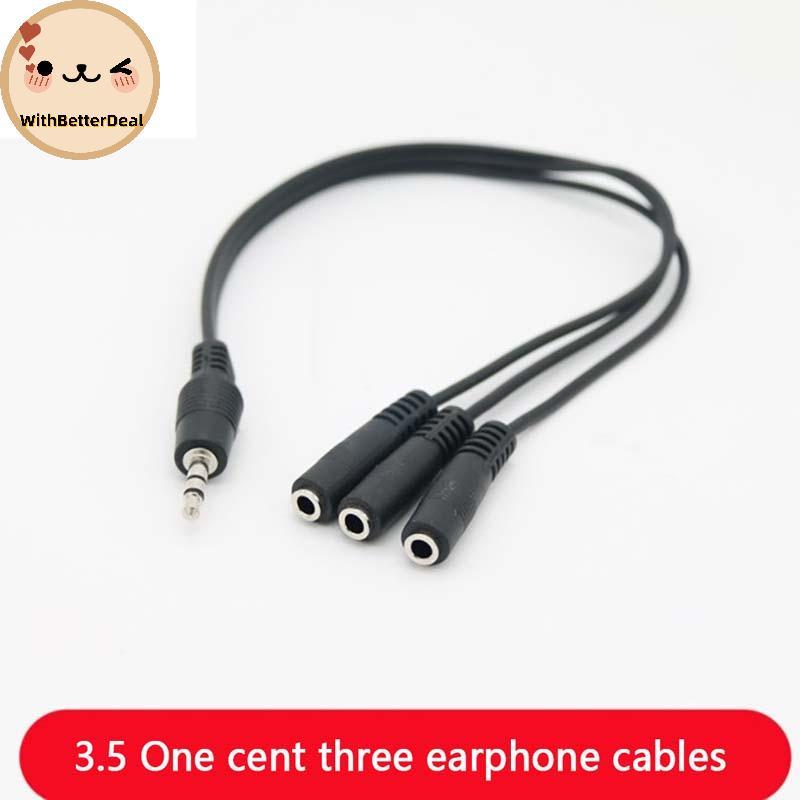 Tốt hơn Aux Đa Tai Nghe Tai Nghe Bộ Chia Âm Thanh 3.5mm Ja HUB Chia Cáp Deal